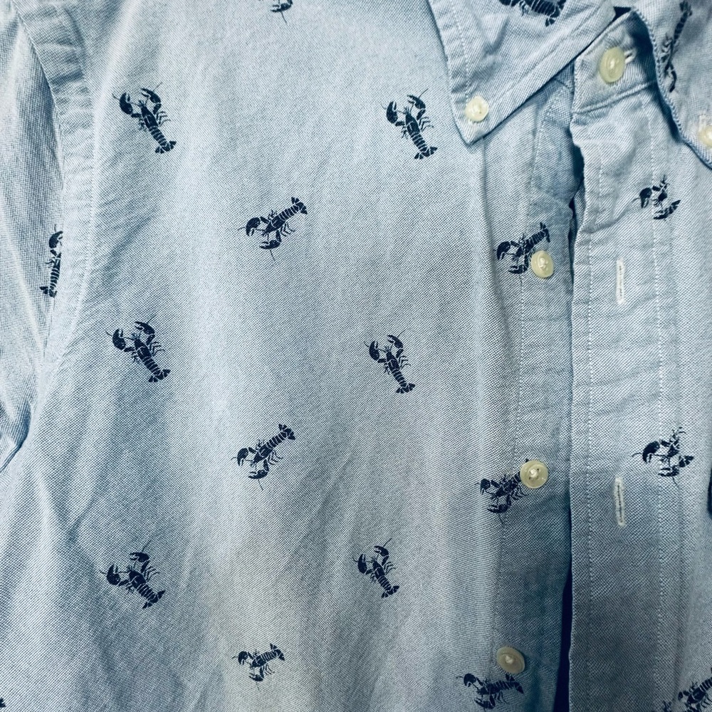 Ralph Lauren Light Blue Lobster Pattern Shirt - Picture 3 of 5